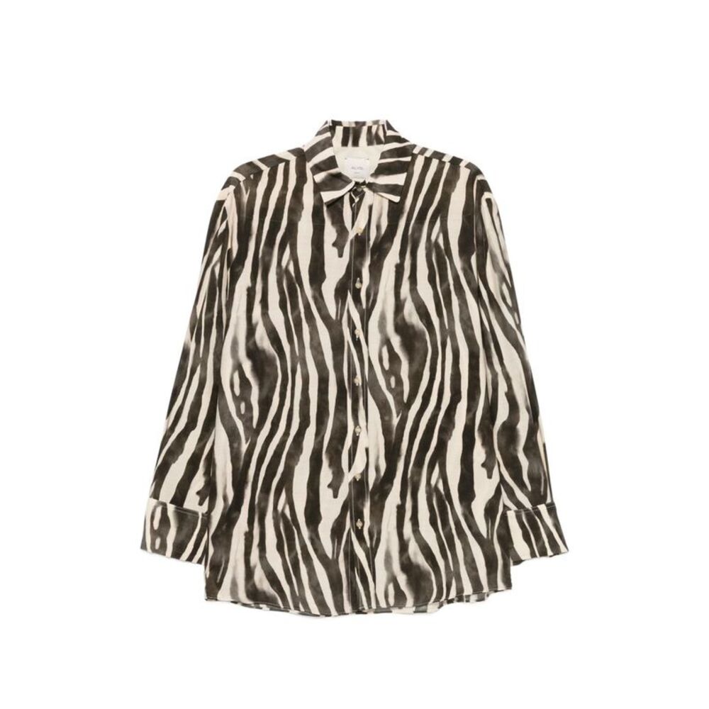 Alysi Women Zebra Print Shirt